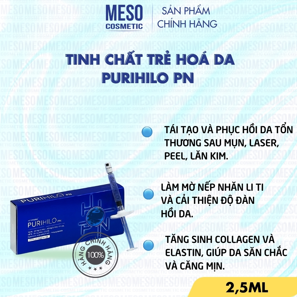 Tinh chất trẻ hoá da PURIHILO PN hộp 2,5ml
